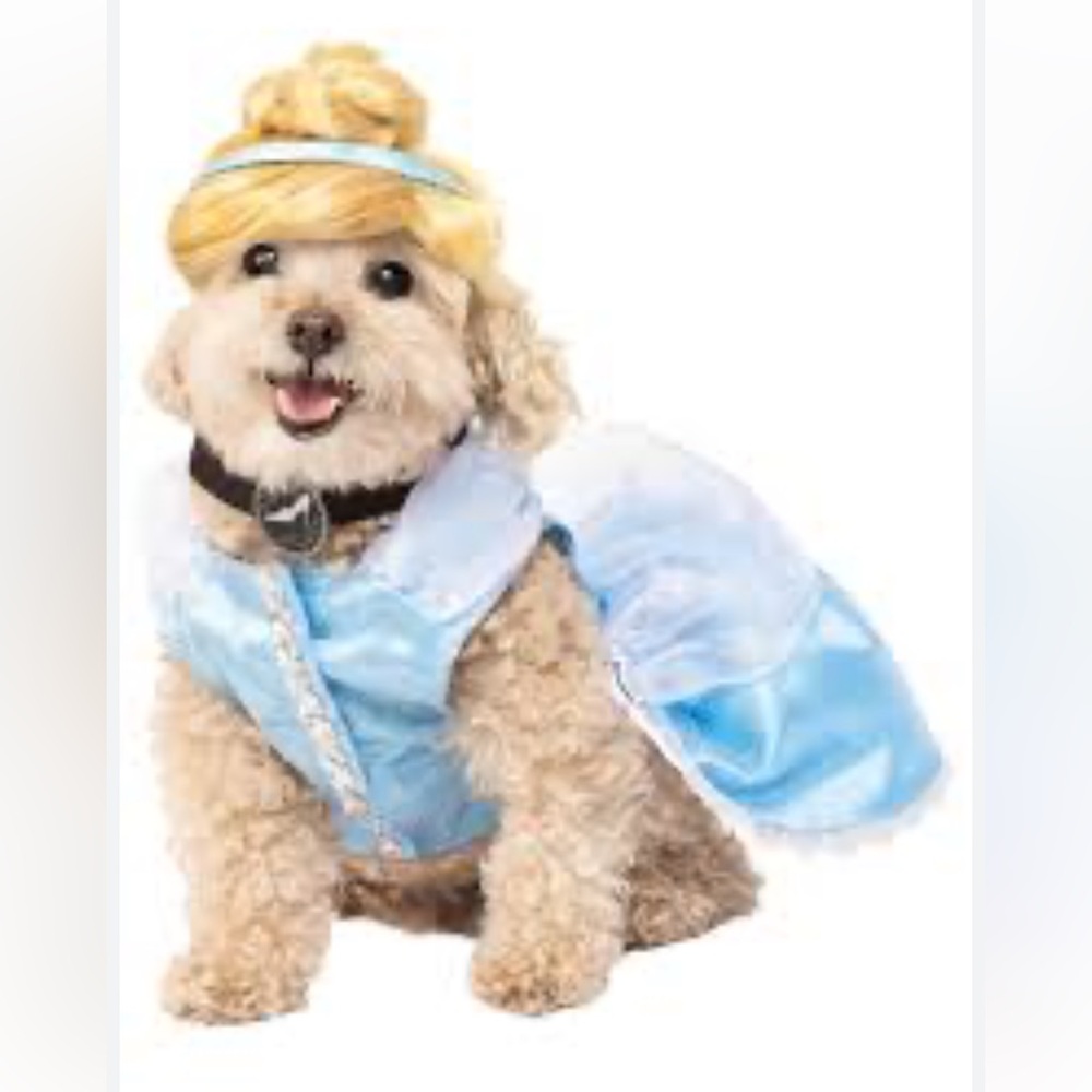 Disney princess Cinderella small  dog or cat costume Halloween event new